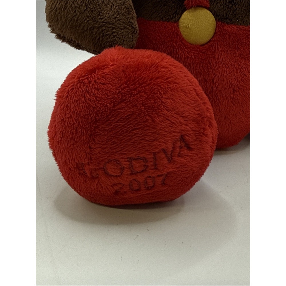 Godiva 2007 Reindeer Plush Bear Figure Holiday Christmas Decoration 11" - Picture 3 of 5